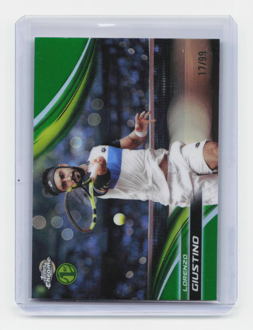 2025 Topps Chrome #278 Lorenzo Giustino Green Refractor #/99