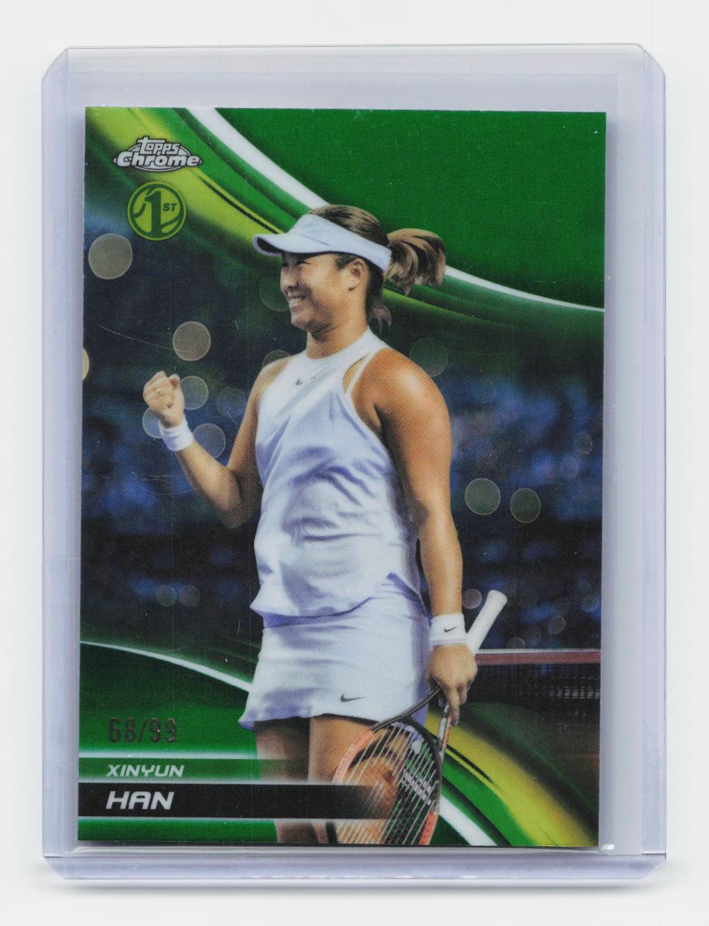 2025 Topps Chrome #256 Xinyun Han Green Refractor #/99