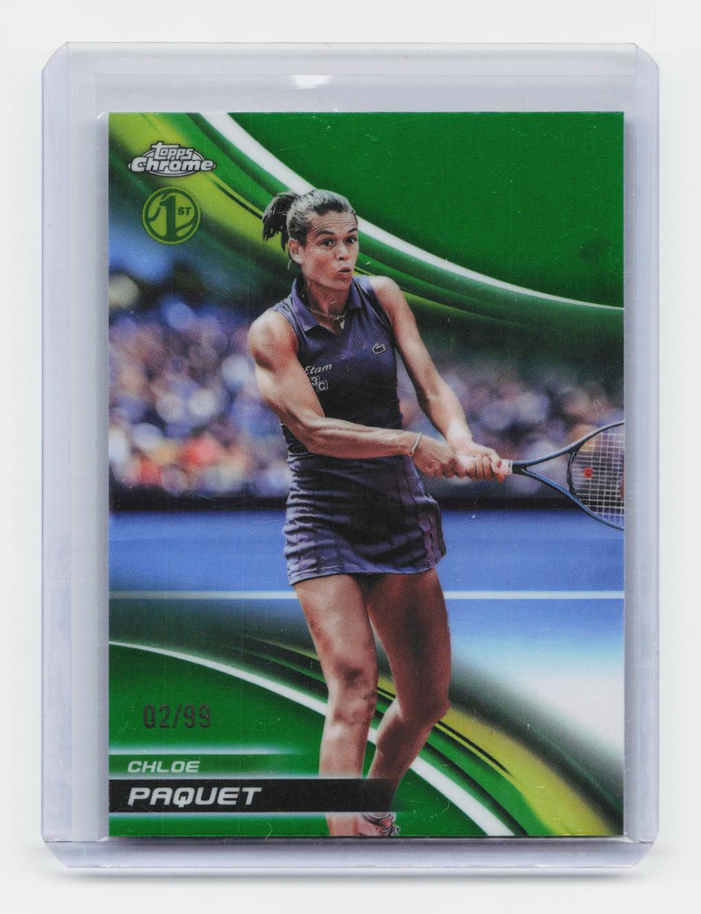 2025 Topps Chrome #130 Chloe Paquet Green Refractor #/99