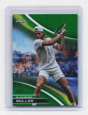 2025 Topps Chrome #93 Alexandre Muller Green Refractor #/99