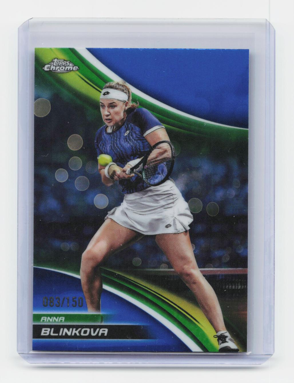 2025 Topps Chrome #112 Anna Blinkova Blue Refractor #/150