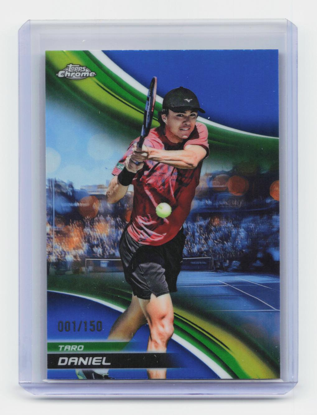 2025 Topps Chrome #116 Taro Daniel Blue Refractor #/150