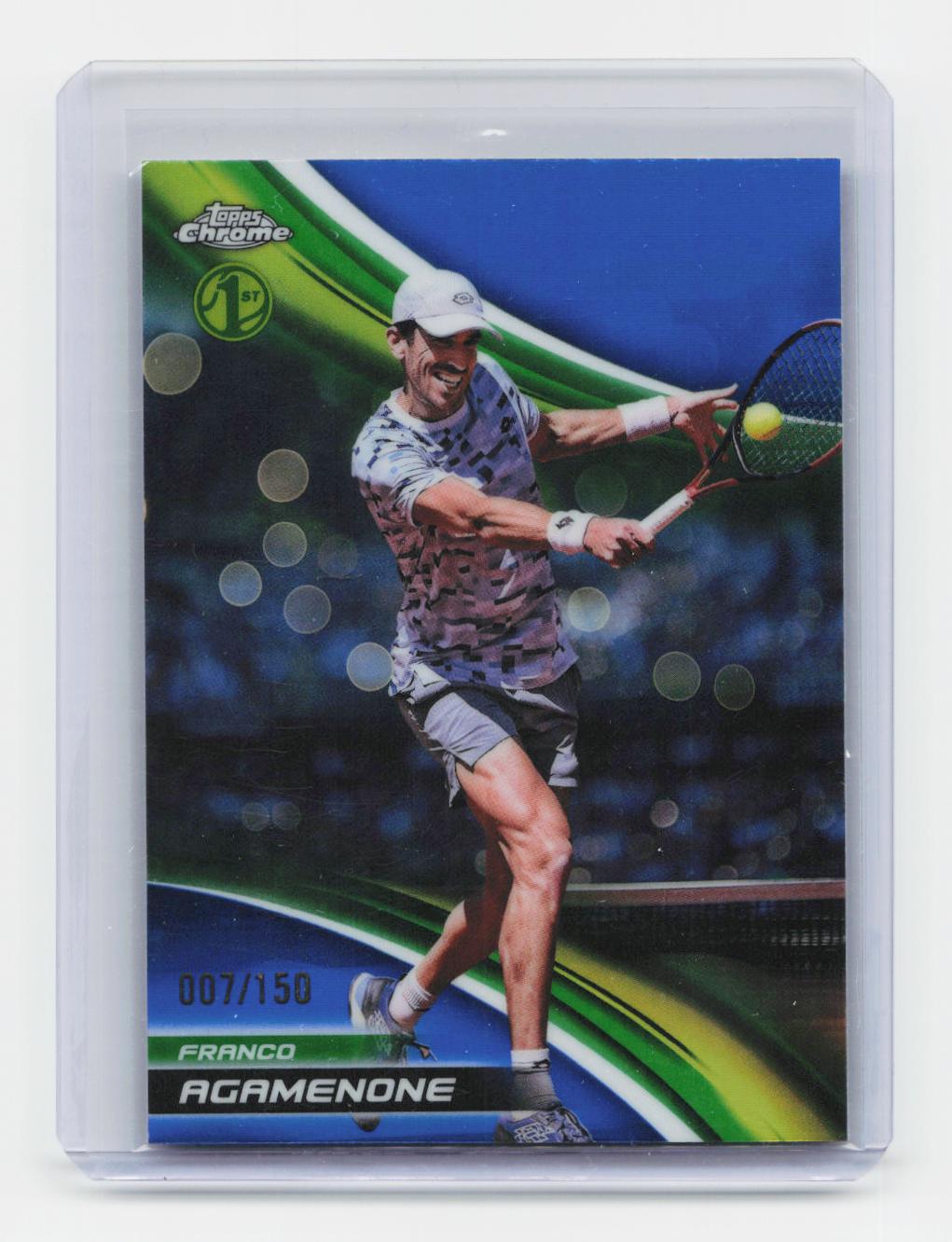 2025 Topps Chrome #267 Franco Agamenone Blue Refractor #/150