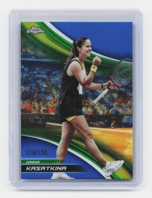 2025 Topps Chrome #11 Daria Kasatkina Blue Refractor #/150