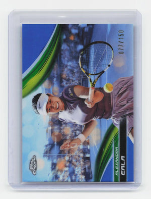 2025 Topps Chrome #171 Alexandra Eala Blue Refractor #/150
