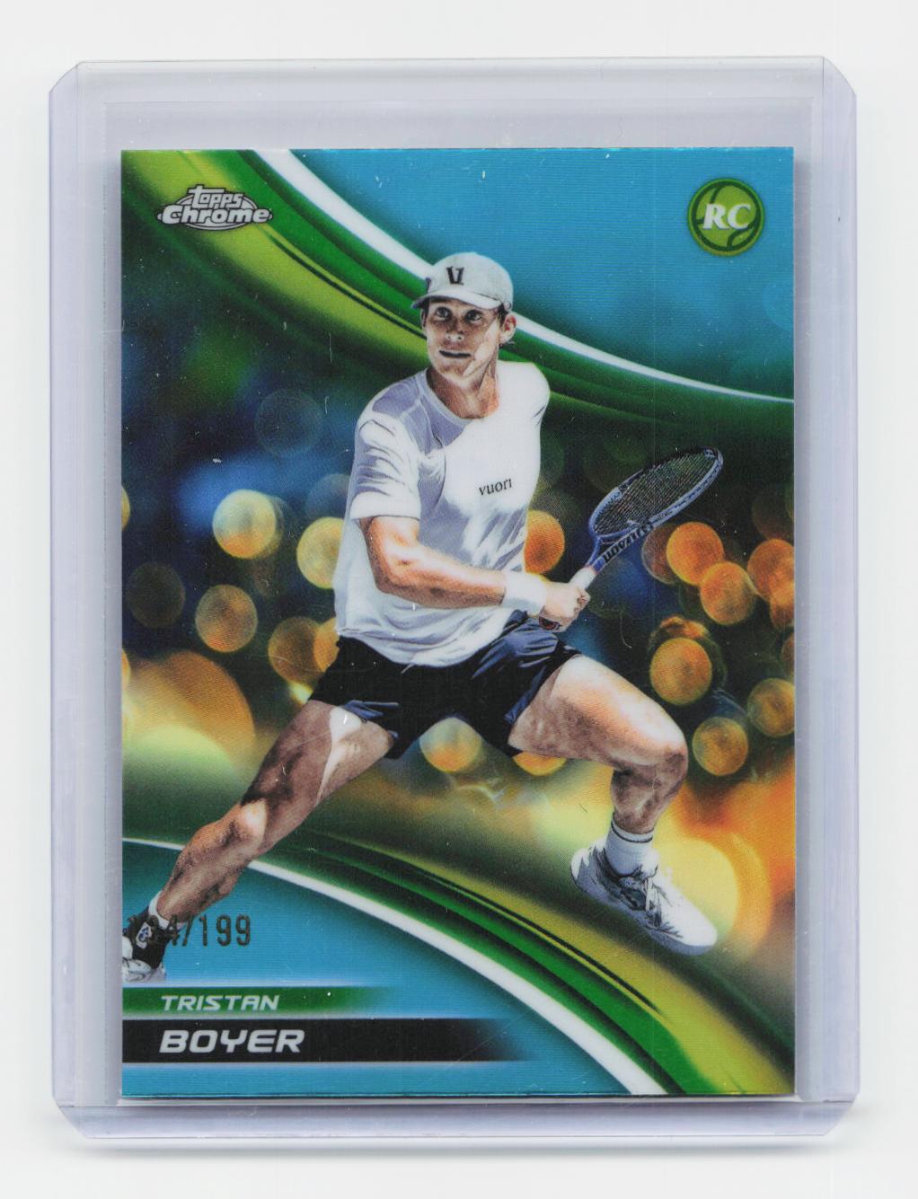 2025 Topps Chrome #184 Tristan Boyer Aqua Refractor #/199