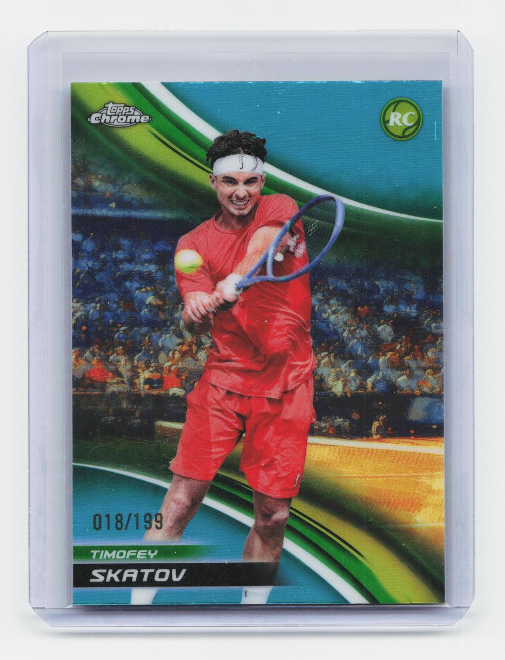 2025 Topps Chrome #199 Timofey Skatov Aqua Refractor #/199