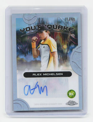 2025 Topps Chrome #YS-AM Alex Michelsen Youthquake Signatures Refractor #/99