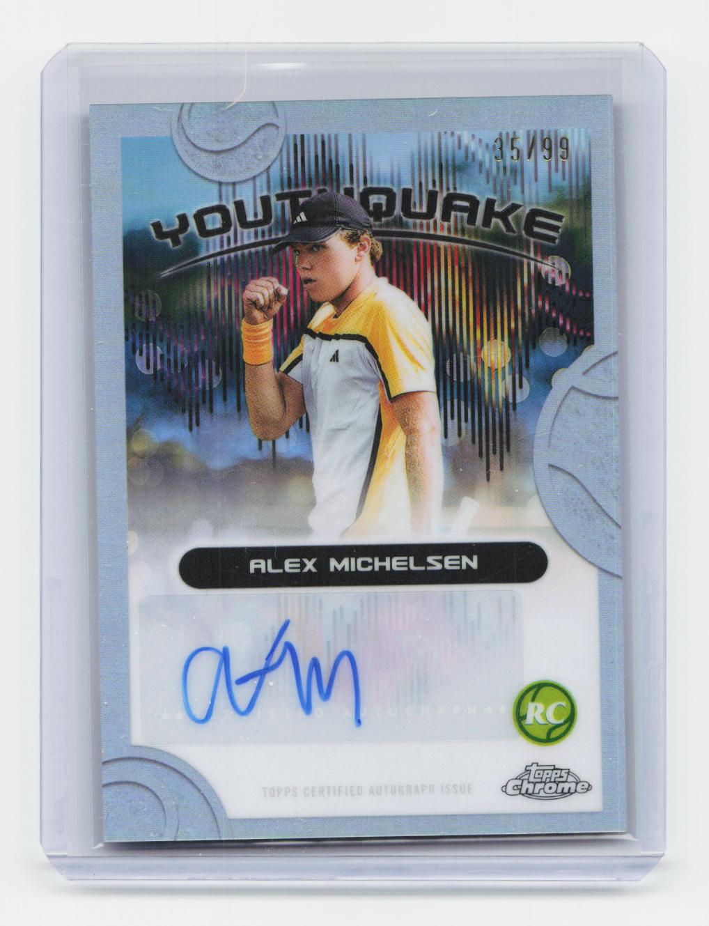 2025 Topps Chrome #YS-AM Alex Michelsen Youthquake Signatures Refractor #/99