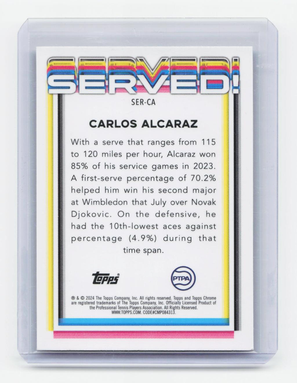 2024 Topps Chrome #SER-CA Carlos Alcaraz Served!