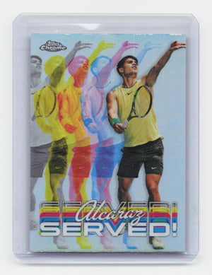 2024 Topps Chrome #SER-CA Carlos Alcaraz Served!
