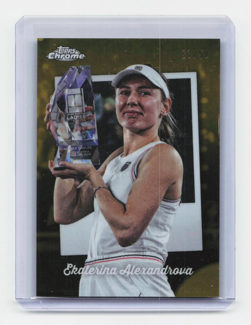 2025 Topps Chrome #CTD-2 Ekaterina Alexandrova Captured Gold Refractor #/50