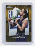 2025 Topps Chrome #CTD-23 Caroline Garcia Captured Gold Refractor #/50