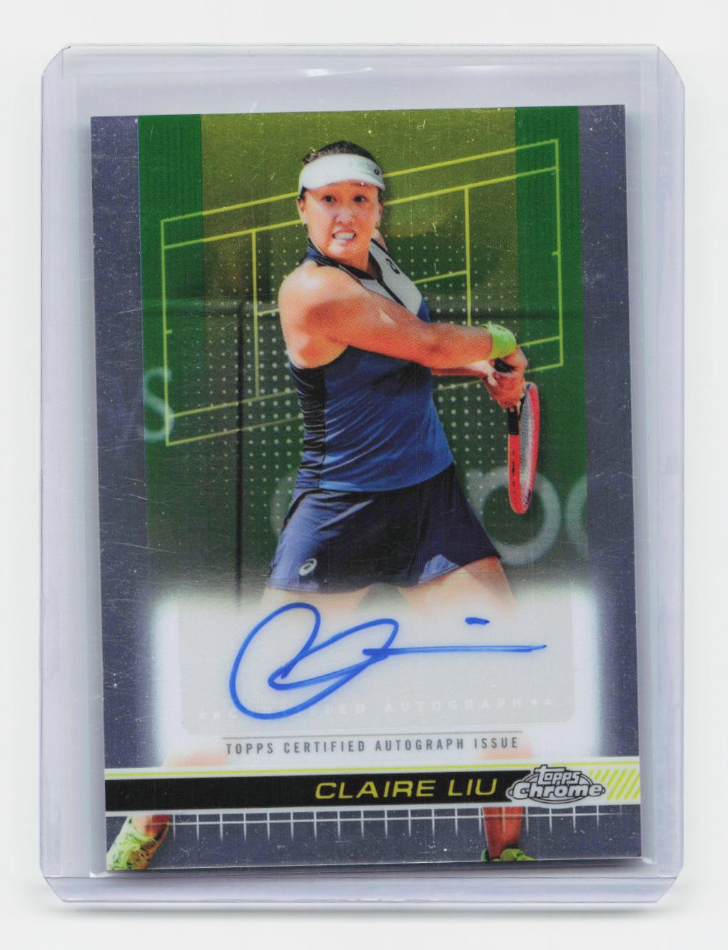 2024 Topps Chrome #TCA-CLU Claire Liu Autographs