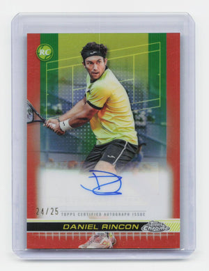 2024 Topps Chrome #TCA-DRN Daniel Rincon Autographs Orange Refractor #/25