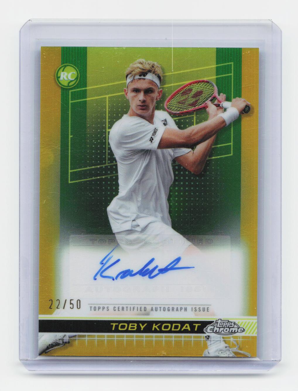 2024 Topps Chrome #TCA-TKT Toby Kodat Autographs Gold Refractor #/50