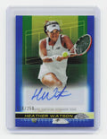 2024 Topps Chrome #TCA-HWT Heather Watson Autographs Blue Refractor #/250