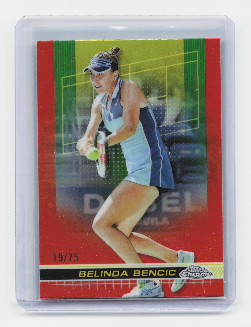2024 Topps Chrome #137 Belinda Bencic Orange Refractor #/25