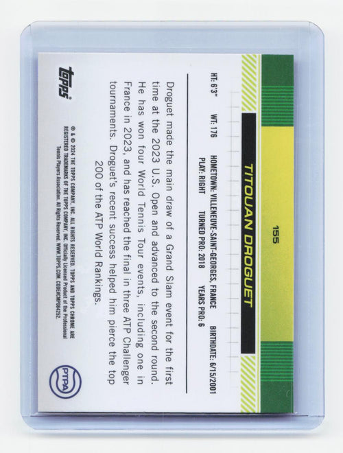 2024 Topps Chrome #155 Titouan Droguet Orange Refractor #/25