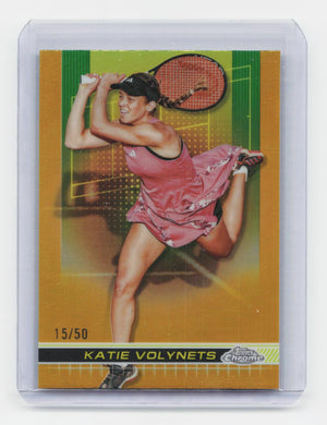 2024 Topps Chrome #60 Katie Volynets Gold Refractor #/50