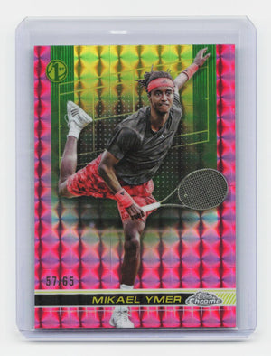 2024 Topps Chrome #129 Mikael Ymer Pink Geometric Refractor #/65