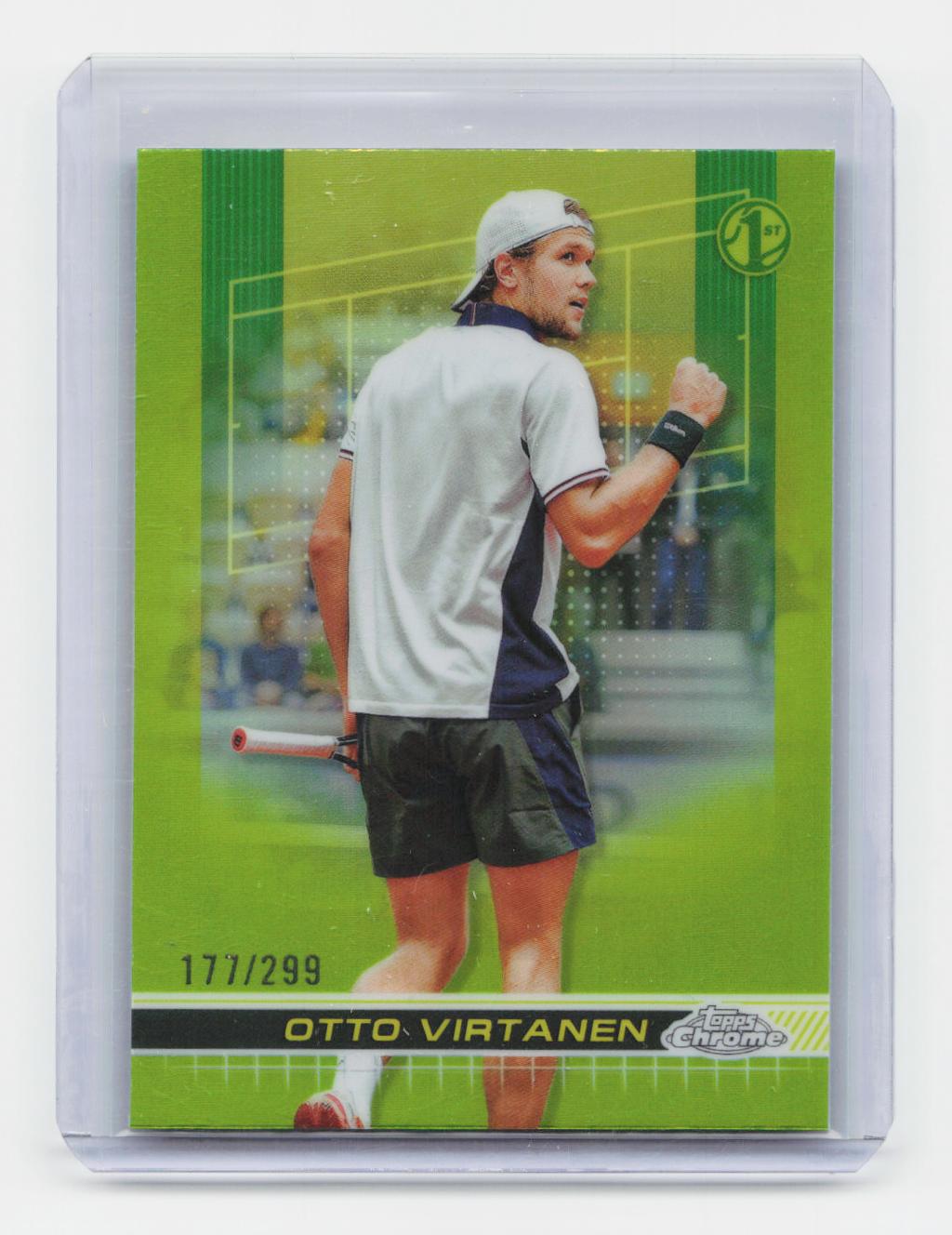 2024 Topps Chrome #174 Otto Virtanen Lime Green Refractor #/299