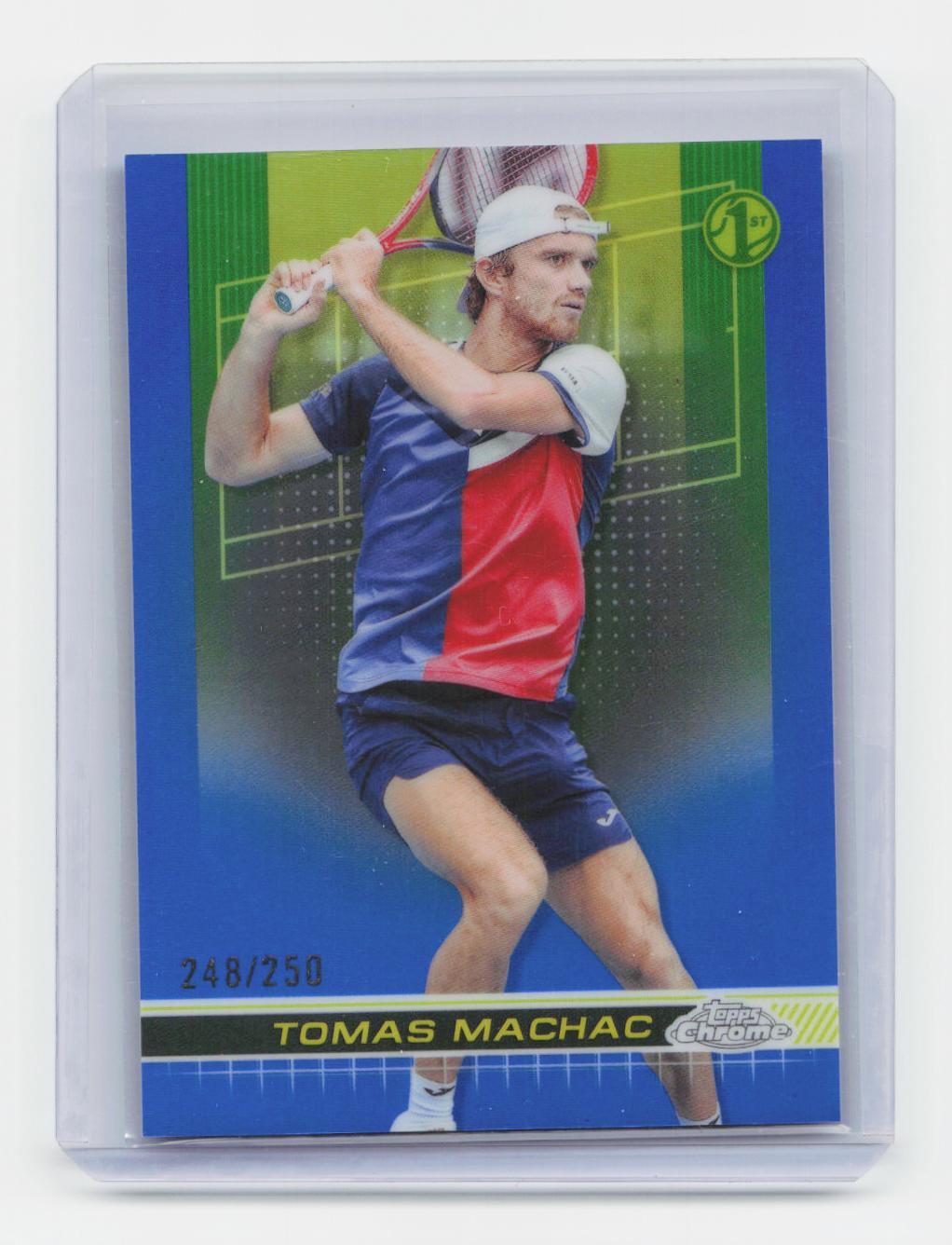 2024 Topps Chrome #110 Tomas Machac Blue Refractor #/250