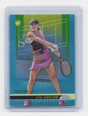 2024 Topps Chrome #164 Liv Hovde Aqua Refractor #/399
