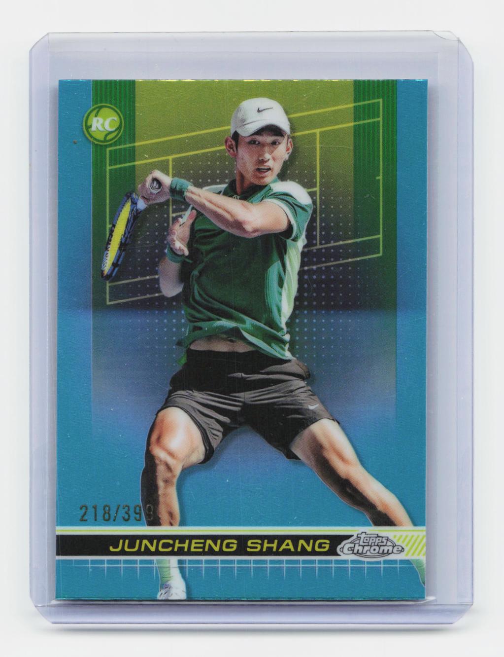2024 Topps Chrome #84 Juncheng Shang Aqua Refractor #/399