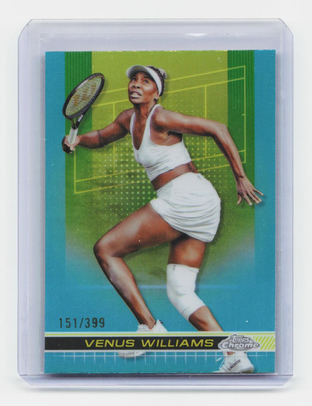 2024 Topps Chrome #200 Venus Williams Aqua Refractor #/399