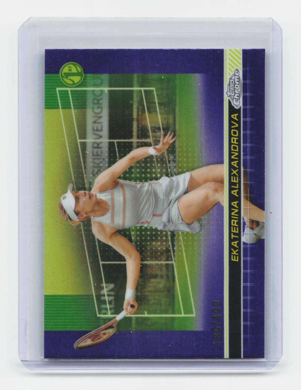 2024 Topps Chrome #162 Ekaterina Alexandrova Purple Refractor #/499