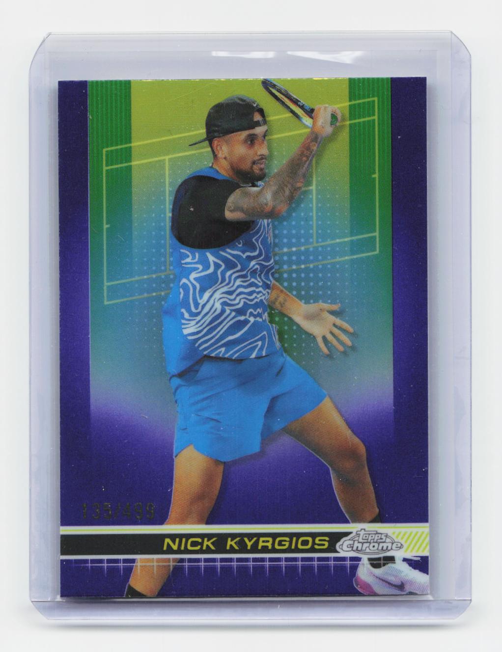 2024 Topps Chrome #187 Nick Kyrgios Purple Refractor #/499