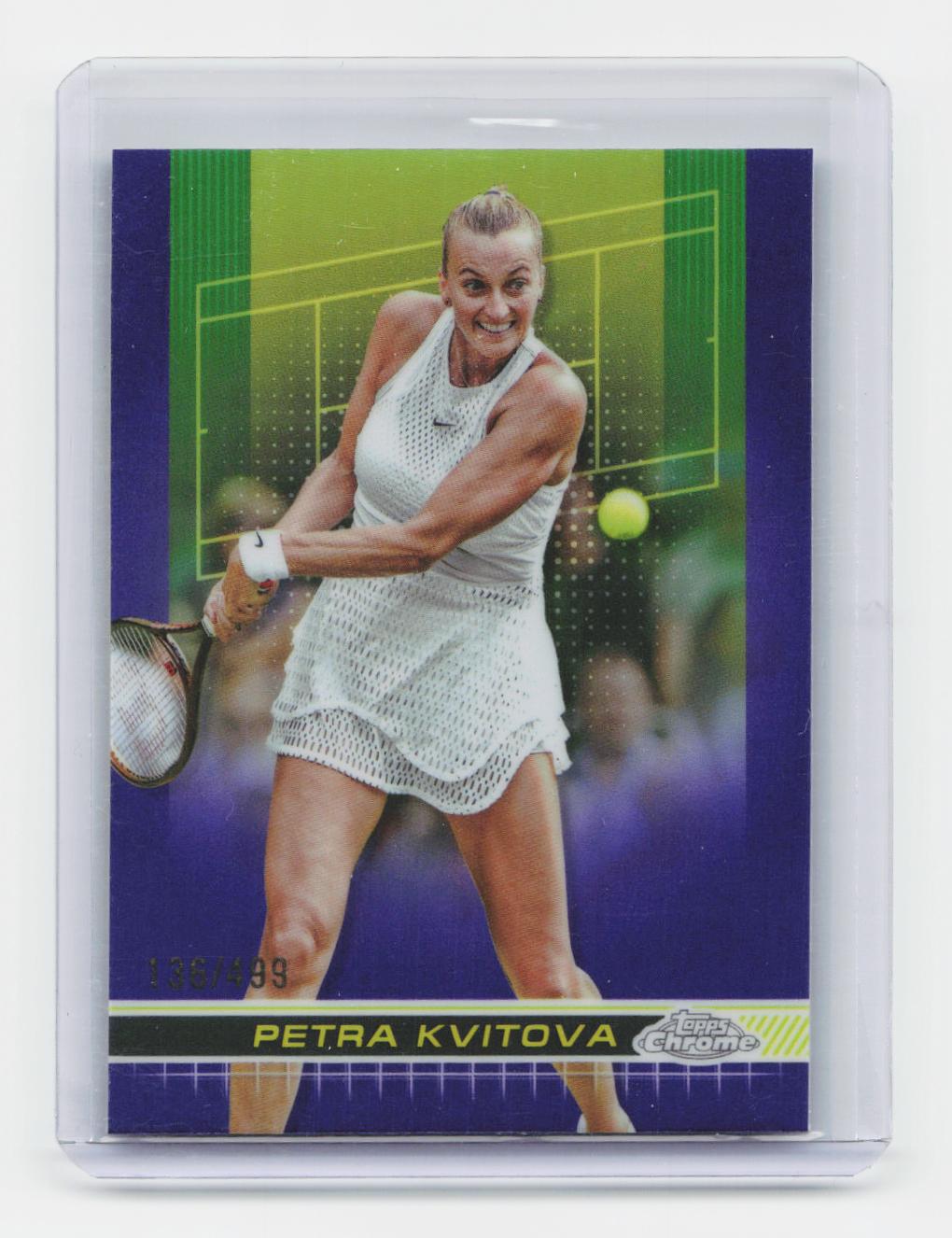 2024 Topps Chrome #113 Petra Kvitova Purple Refractor #/499