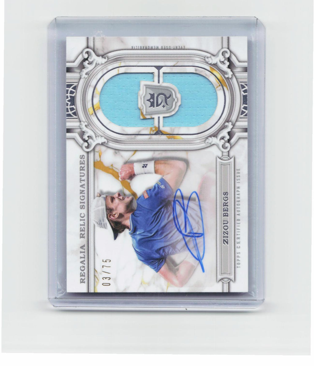 2024 Topps Royalty Collection #RRS-ZBS Zizou Bergs Regalia Relic Signatures #/75