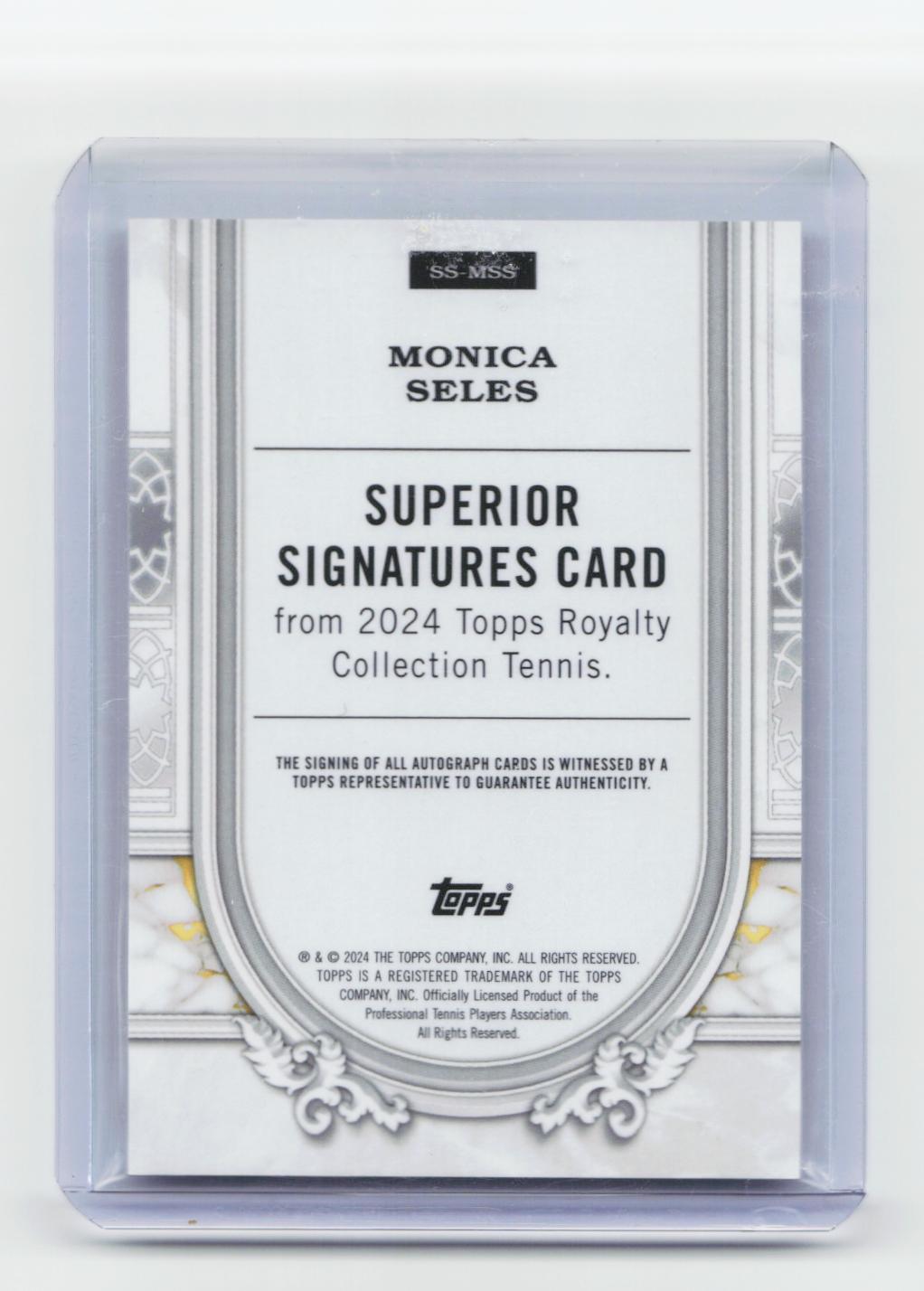 2024 Topps Royalty Collection #SS-MSS Monica Seles Superior Signatures #/75