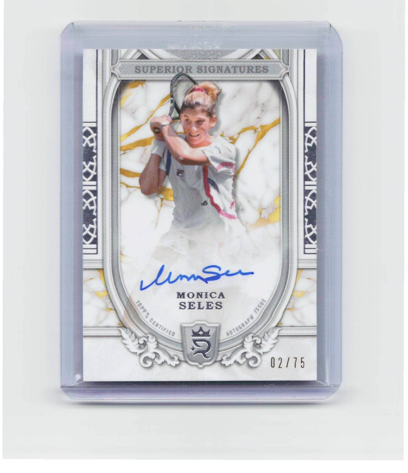 2024 Topps Royalty Collection #SS-MSS Monica Seles Superior Signatures #/75