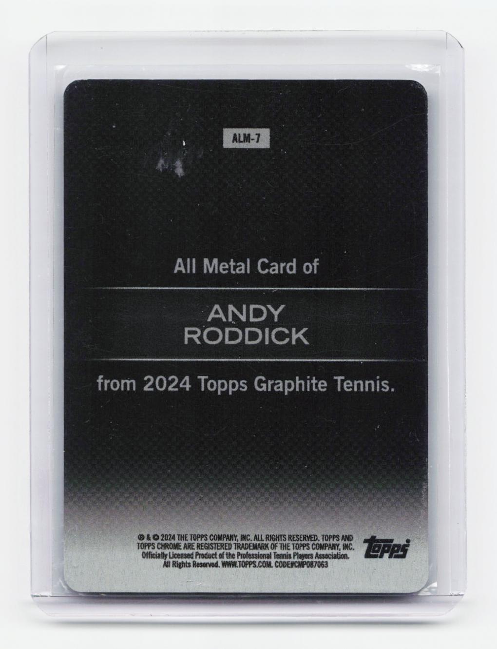 2024 Topps Graphite #ALM-7 Andy Roddick All Metal