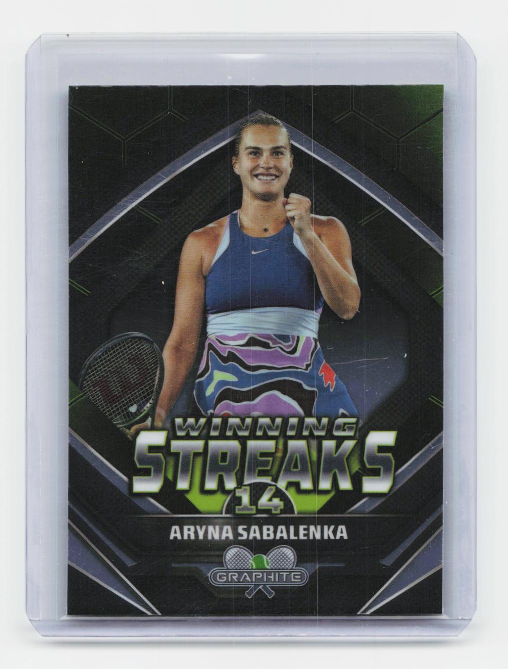 2024 Topps Graphite #WS-AS Aryna Sabalenka Winning Streaks