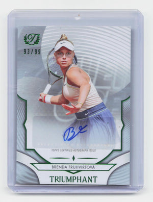 2025 Topps Triumphant #66-A Brenda Fruhvirtová Autographs #/99