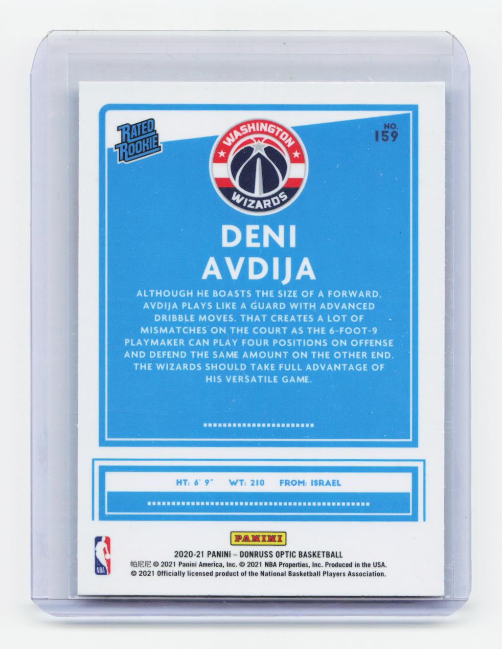 2020-21 Donruss Optic #159 Deni Avdija