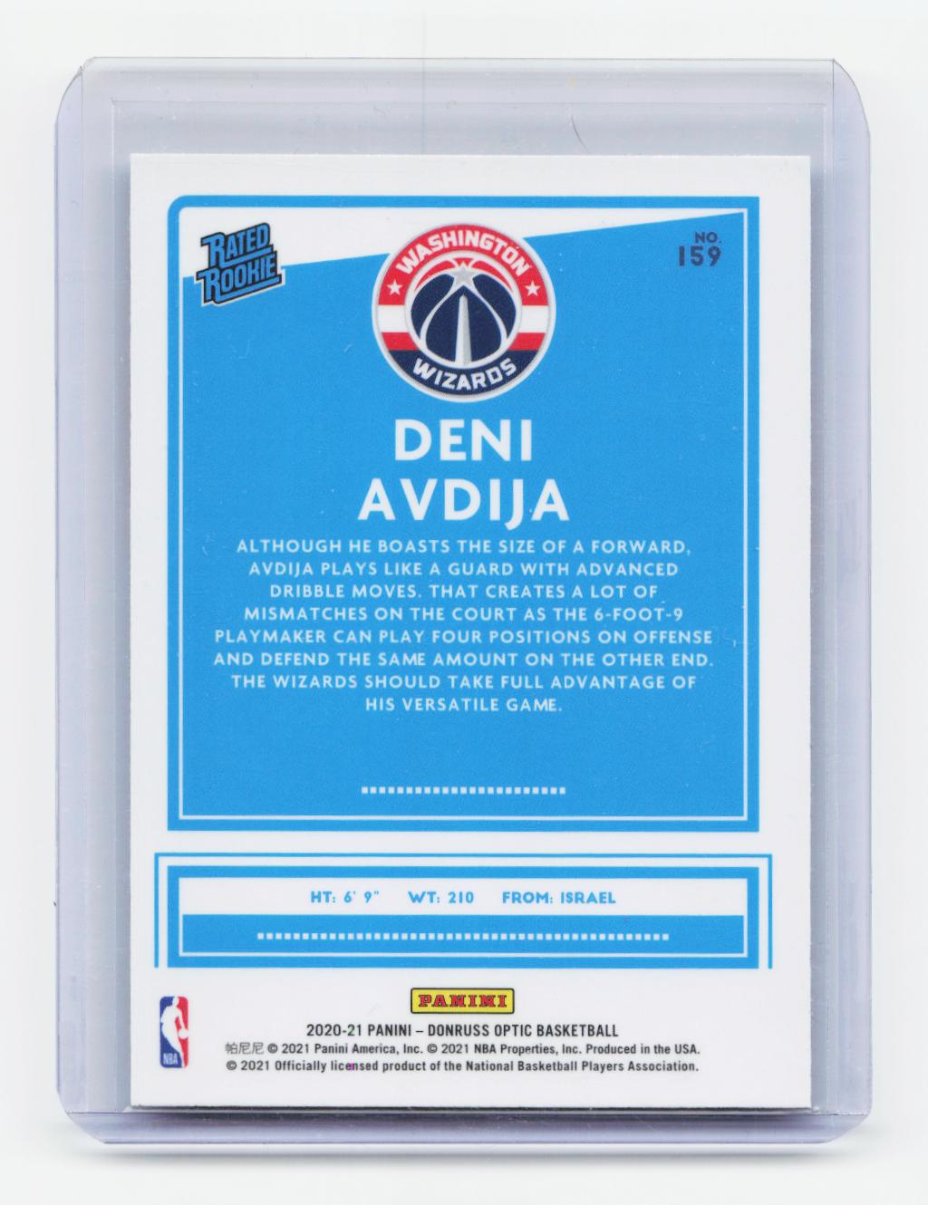 2020-21 Donruss Optic #159 Deni Avdija