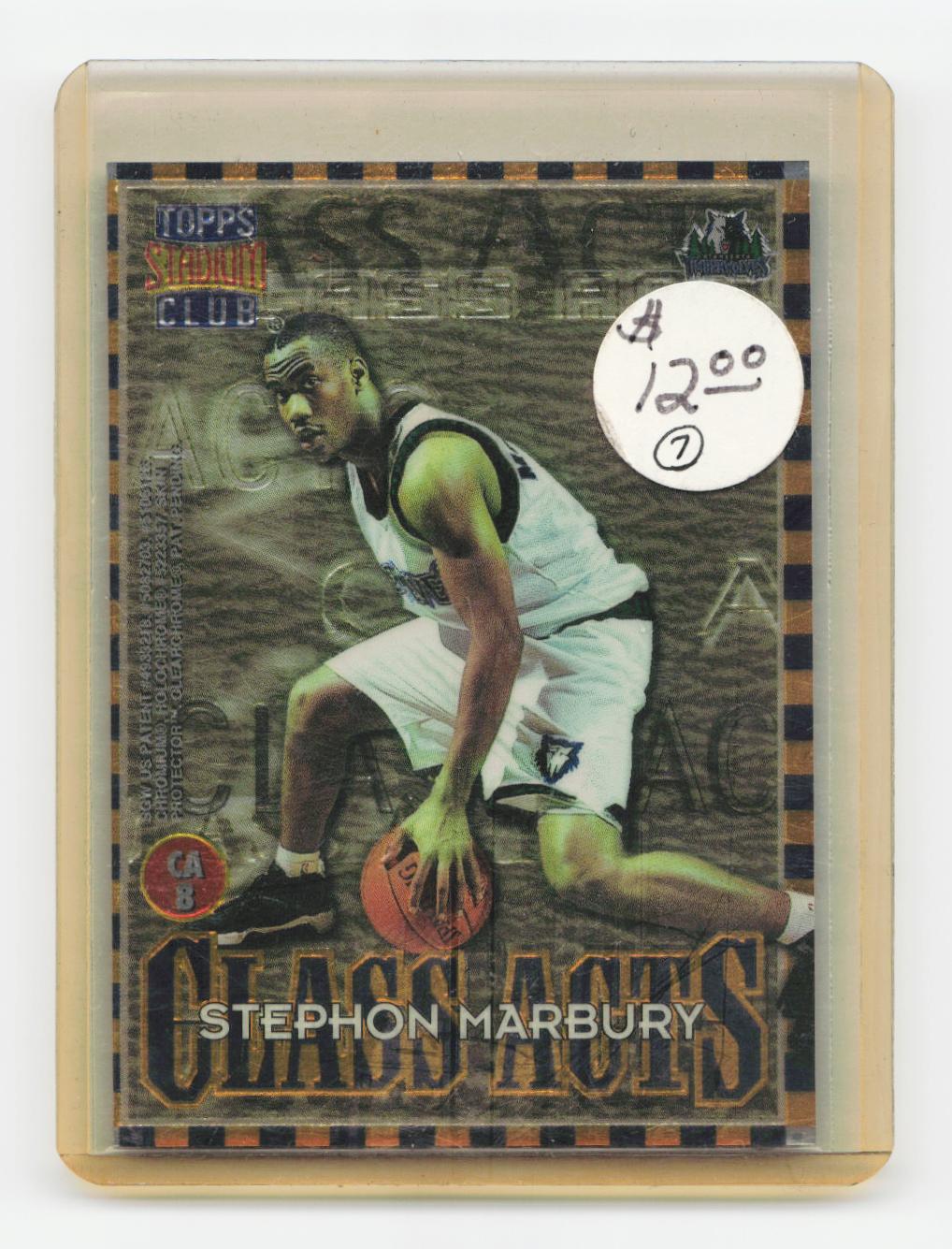 1996-97 Stadium Club #CA8 Kenny Anderson / Stephon Marbury Only Class Acts