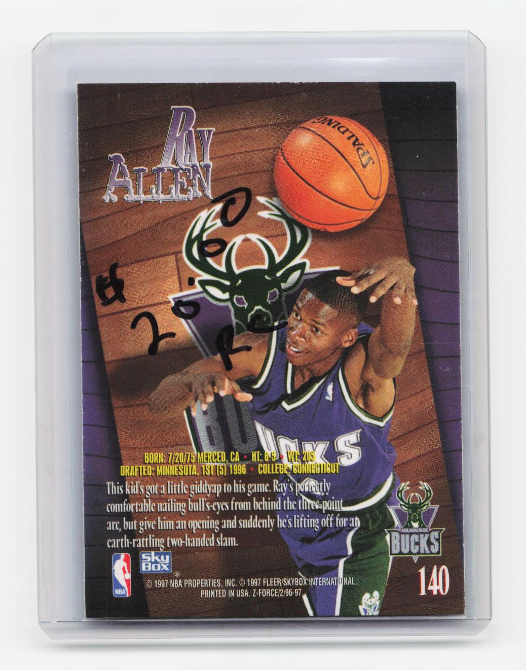 1996-97 SkyBox Z-Force #140 Ray Allen