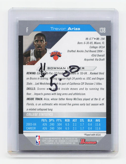 2004-05 Bowman #138 Trevor Ariza