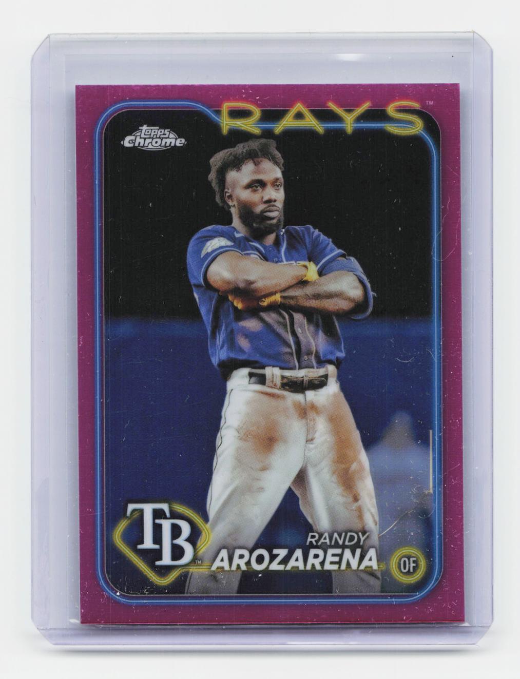 2024 Topps Chrome #153 Randy Arozarena Pink Refractors