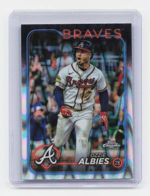 2024 Topps Chrome #9 Ozzie Albies Raywave Refractors