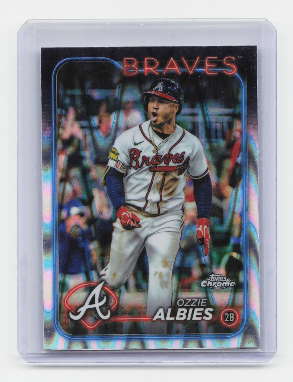 2024 Topps Chrome #9 Ozzie Albies Raywave Refractors