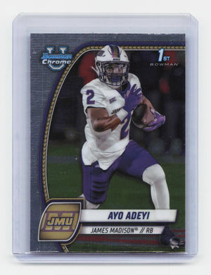 2024 Bowman University Chrome #18 Ayo Adeyi
