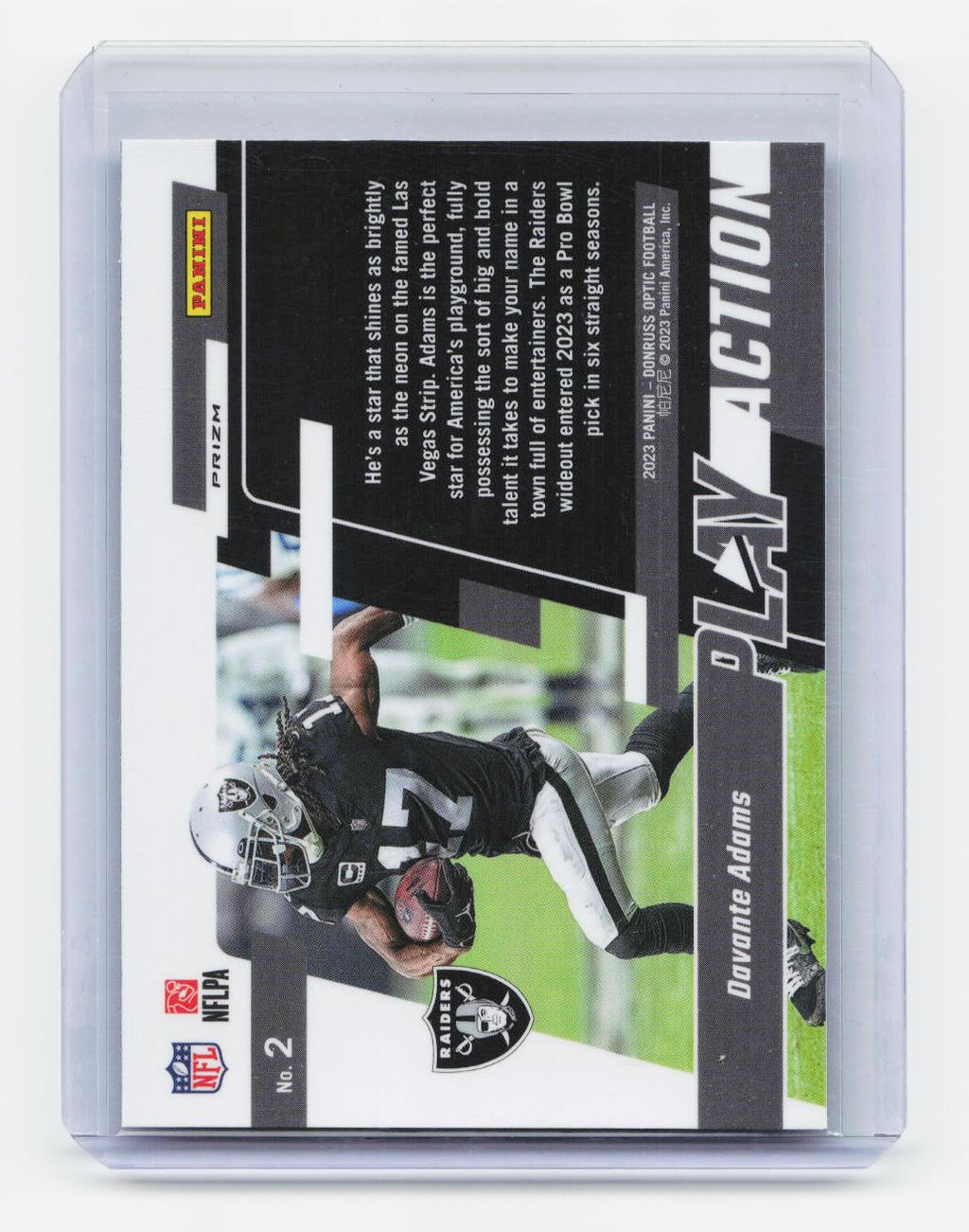 2023 Donruss Optic #2 Davante Adams Play Action