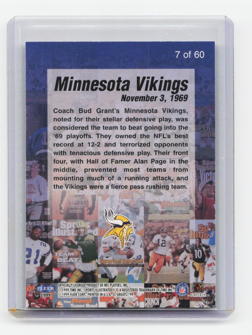 1999 Sports Illustrated #7 Minnesota Vikings Covers